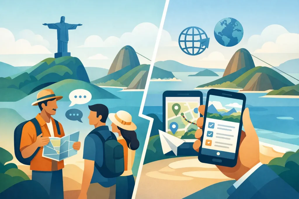 Local Guide Versus Online Itinerary in Rio